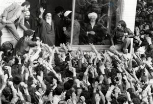 Encuentro de Imam Jomeini con el pueblo irani